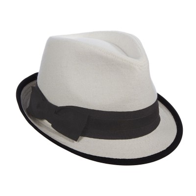 Ladies Scala Ivory Wool Blend Fedora Hat LW587 One Size  eb-21481567